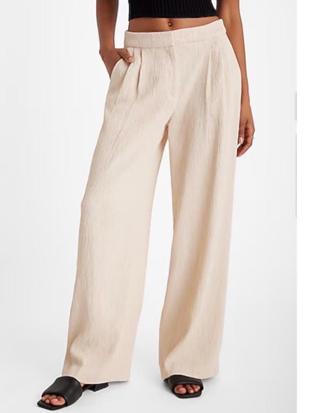 Express New Stylist Wide Leg High Rise Pants